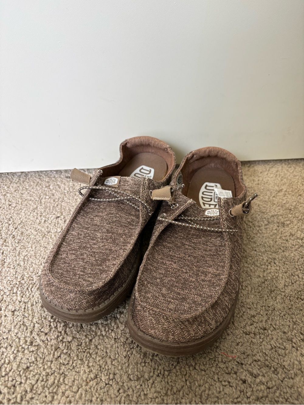 HEYDUDE Wendy Sport Knit Tan Brown Women’s Size 9
